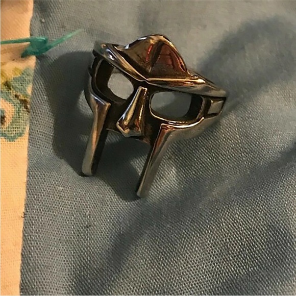 Pharaoh Mask Iron Man Men And Women Stainless Steel Rings Size 9 for Tee… - Picture 8 of 13